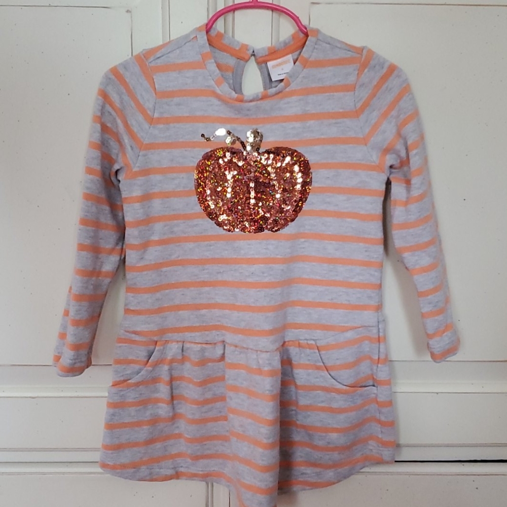 Halloween pumpkin sweater dress